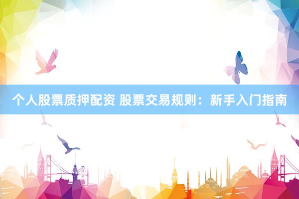 個(gè)人股票質(zhì)押配資 股票交易規(guī)則：新手入門指南
